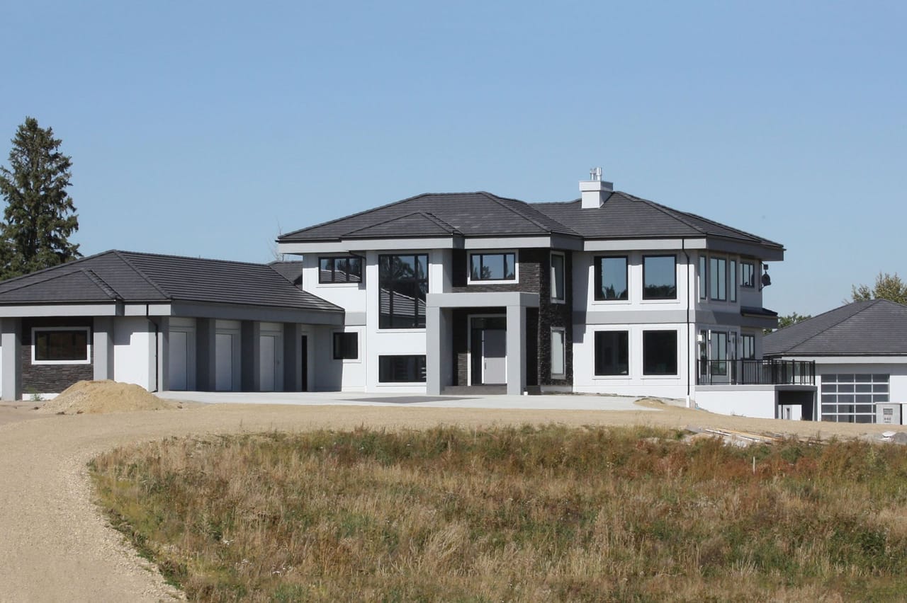 The exterior of a finished Jacob's Construction custom home